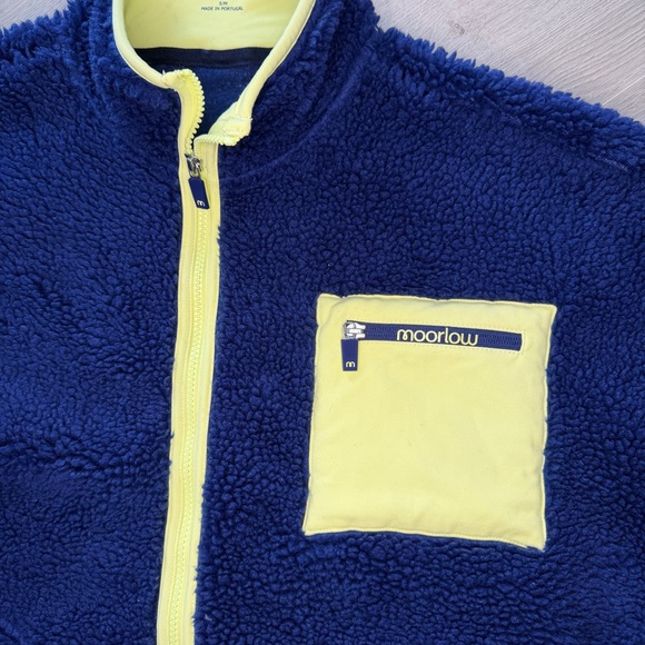 Moorlow The Betsy Fleece Women’s Small Midnight Navy Zip Jacket - Picture 4 of 6